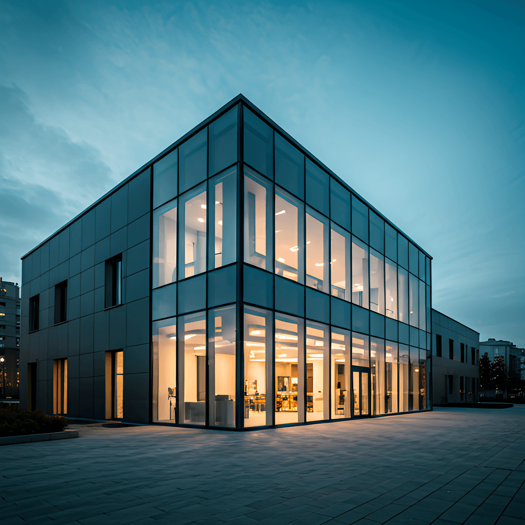 Modern commercial building